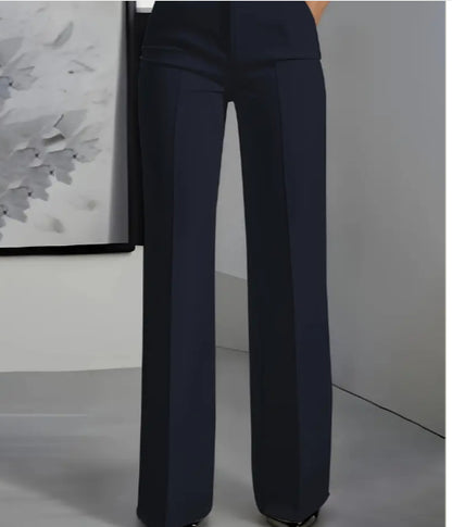Pantalon blanc femme,chic et minimaliste